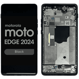 Refurbished - OLED Screen and Digitizer Assembly w/ Frame for Moto Edge (XT2405 / 2024) (Black)