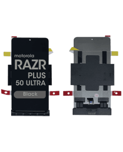 Refurbished - Inner OLED Screen and Digitizer Assembly for Motorola Moto Razr Plus / Razr 50 Ultra (XT2451 / 2024) (No Frame) (Black)