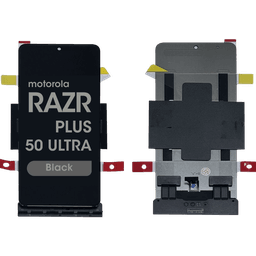 Refurbished - Inner OLED Screen and Digitizer Assembly for Motorola Moto Razr Plus / Razr 50 Ultra (XT2451 / 2024) (No Frame) (Black)