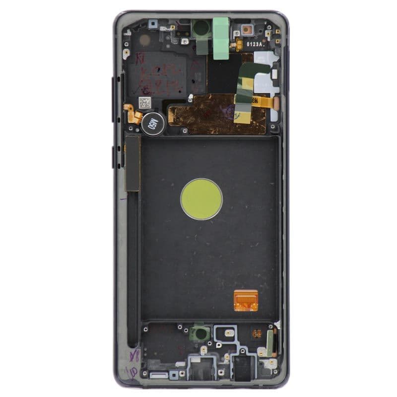Service Pack - OLED Screen and Digitizer Assembly w/ Frame for Samsung Galaxy Note 10 Lite (N770) (Aura Black)