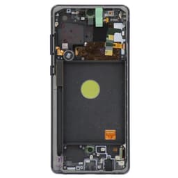 Service Pack - OLED Screen and Digitizer Assembly w/ Frame for Samsung Galaxy Note 10 Lite (N770) (Aura Black)