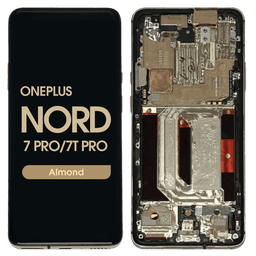 Refurbished - OLED Screen and Digitizer Assembly w/ Frame for Oneplus 7 Pro / Oneplus 7T Pro (Almond)