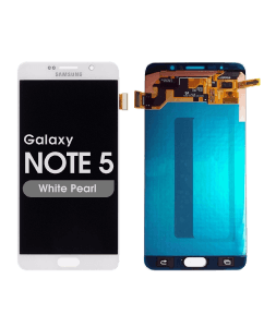 Refurbished - OLED Screen and Digitizer Assembly for Samsung Galaxy Note 5 (N920) (No Frame) (White Pearl)