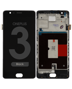 LCD Screen and Digitizer Assembly w/ Frame for OnePlus 3 (Black)
