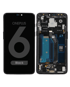 LCD Screen and Digitizer Assembly w/ Frame for OnePlus 6 (Black)