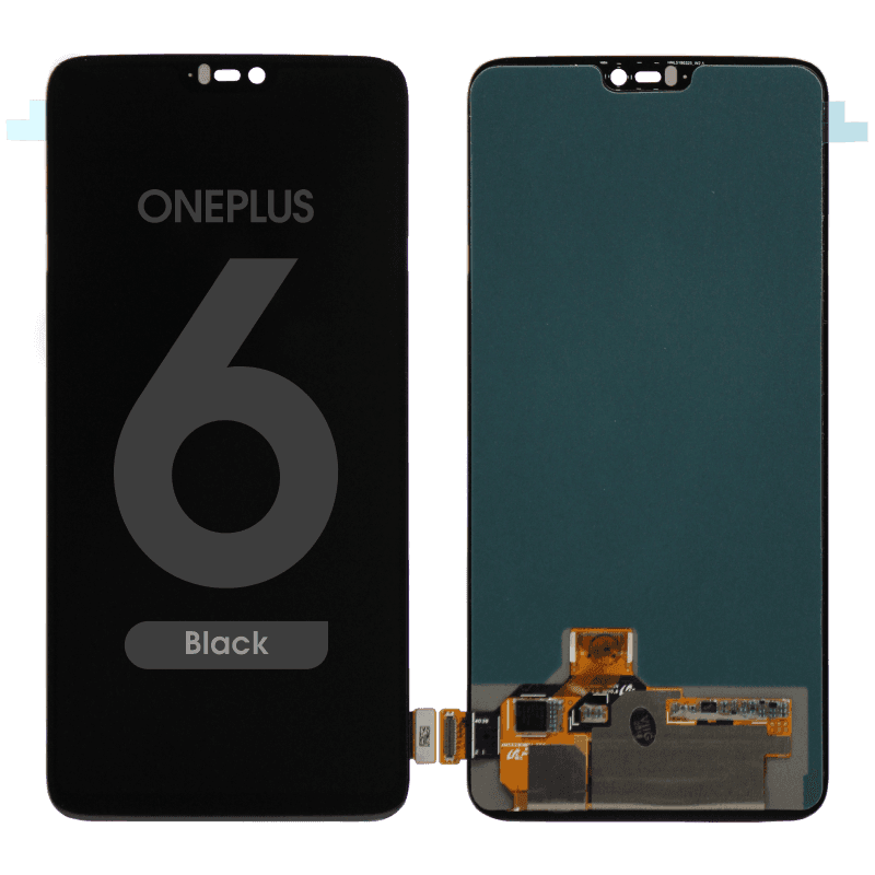 LCD Screen and Digitizer Assembly for OnePlus 6 (No Frame) (Black)