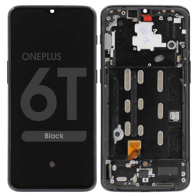 LCD Screen and Digitizer Assembly w/ Frame for OnePlus 6T (Black)