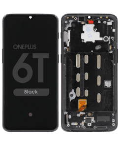 LCD Screen and Digitizer Assembly w/ Frame for OnePlus 6T (Black)