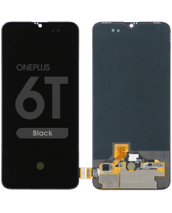 LCD Screen and Digitizer Assembly for OnePlus 6T (No Frame) (Black)