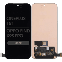 Refurbished - LCD Screen and Digitizer Assembly for OnePlus 15T / Oppo Find X9s Pro (No Frame) (Black)