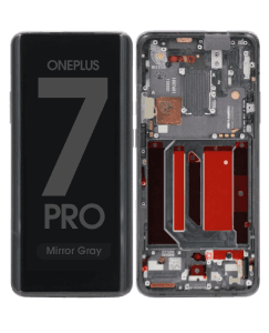 Refurbished - OLED Screen and Digitizer Assembly w/ Frame for OnePlus 7 Pro (Mirror Gray)