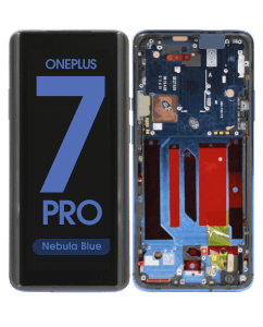 Refurbished - OLED Screen and Digitizer Assembly w/ Frame for OnePlus 7 Pro (Nebula Blue)