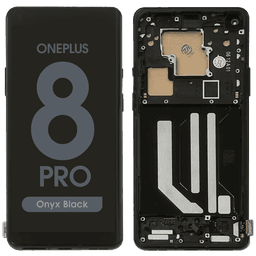 Refurbished - OLED Screen and Digitizer Assembly w/ Frame for OnePlus 8 Pro (Onyx Black)