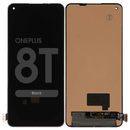 Refurbished - OLED Screen and Digitizer Assembly for OnePlus 8T (No Frame) (Black)