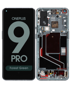Refurbished - OLED Screen and Digitizer Assembly w/ Frame for OnePlus 9 Pro (Forest Green)