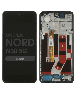 Refurbished - LCD Screen and Digitizer Assembly w/ Frame for OnePlus Nord N30 5G (Black)