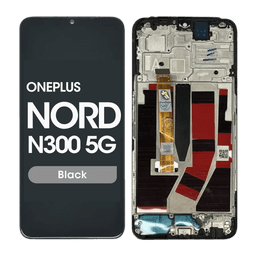 Refurbished - LCD Screen and Digitizer Assembly w/ Frame for OnePlus Nord N300 5G (Black)