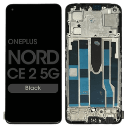 Refurbished - OLED Screen and Digitizer Assembly w/ Frame for OnePlus Nord CE 2 5G (Black)