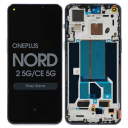 Refurbished - OLED Screen and Digitizer Assembly w/ Frame for OnePlus Nord 2 5G / Nord CE 5G (Gray Sierra)