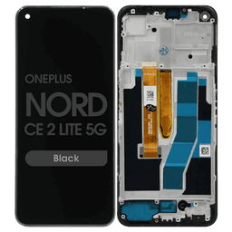 Refurbished - LCD Screen and Digitizer Assembly w/ Frame for OnePlus Nord CE 2 Lite 5G (Black)
