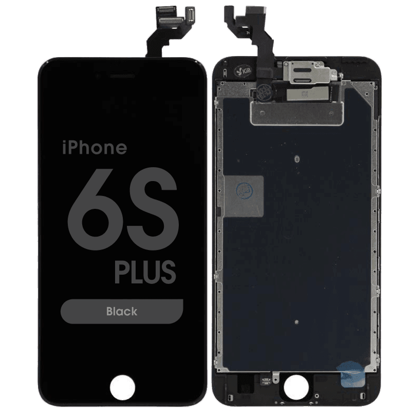 Complete Assembly - LCD Screen and Digitizer Assembly for iPhone 6S Plus (Front camera / Prox Sensor / Earspeaker Pre-Installed) (Black)