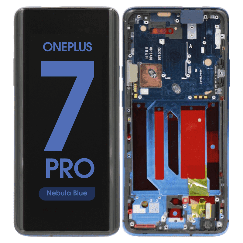 Refurbished - OLED Screen and Digitizer Assembly w/ Frame for OnePlus 7 Pro (Nebula Blue)