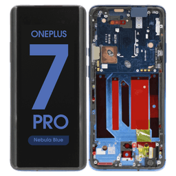 Refurbished - OLED Screen and Digitizer Assembly w/ Frame for OnePlus 7 Pro (Nebula Blue)
