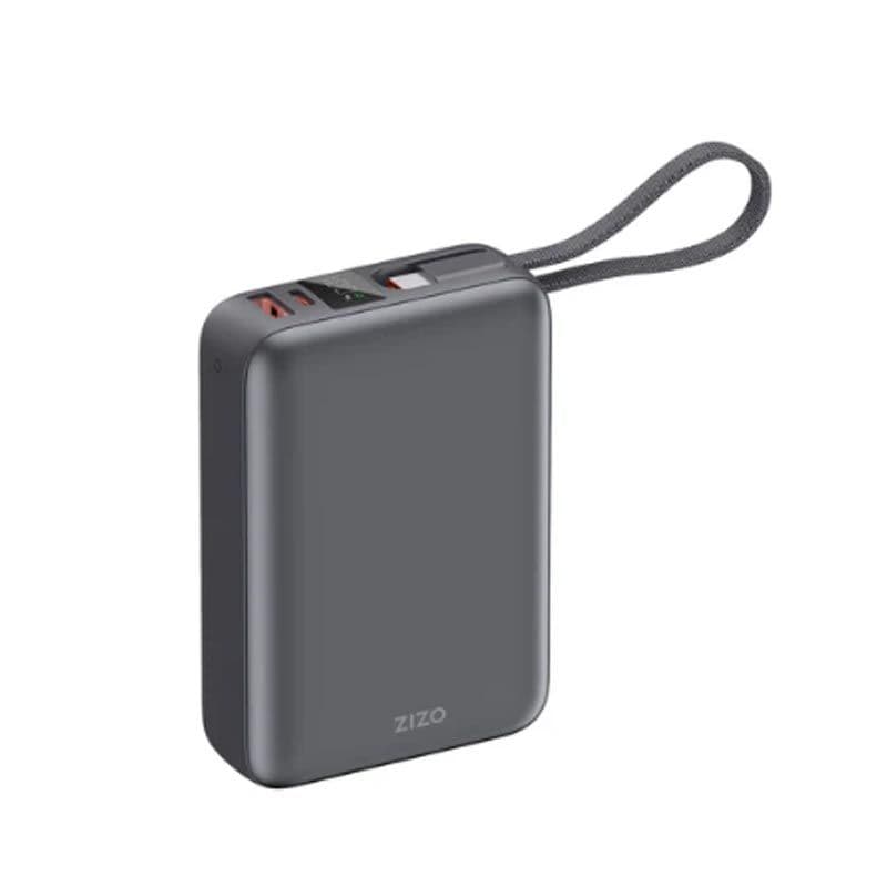 ZIZO - PowerVault 45W Power Bank 20,000mAh w/ Built-in USB-C Cable (Space Black) 