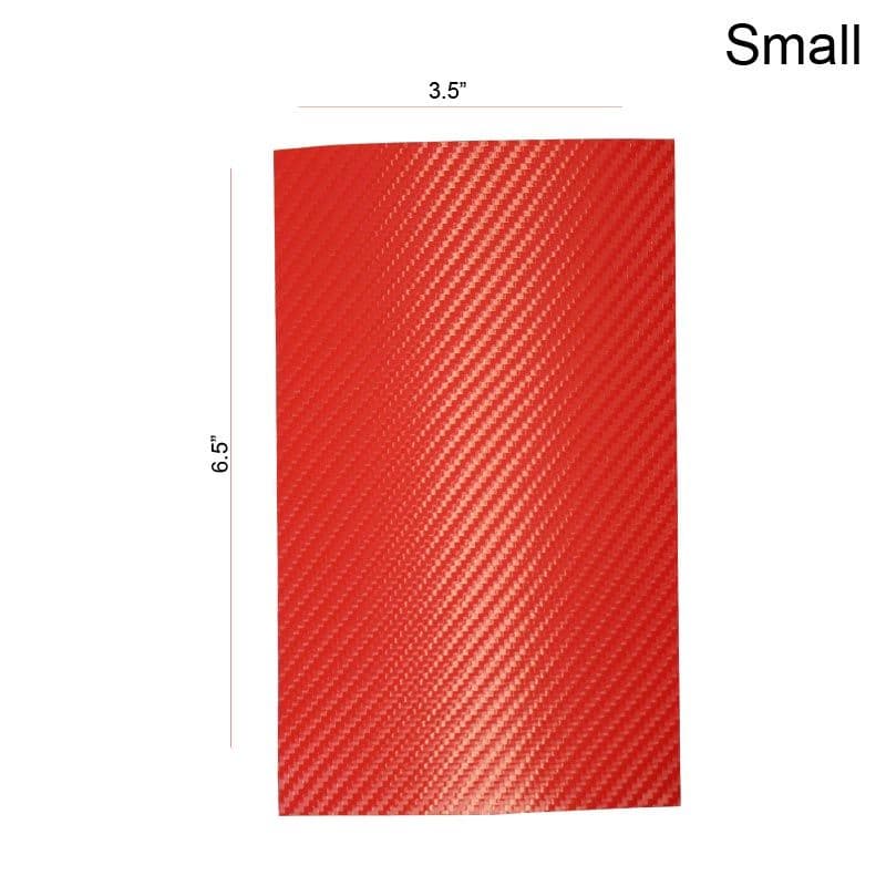 ProtectionPro - Blank Carbon Fiber Red Film  (Small)