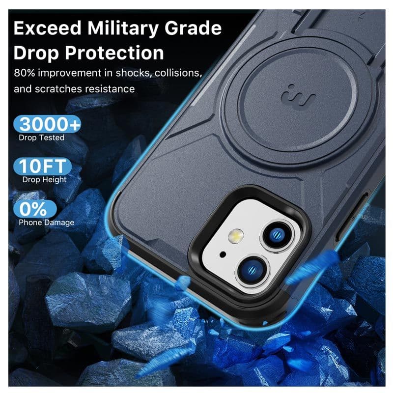MyBat Pro - Stealth Series Case for iPhone 12 / 12 Pro (Blue / Black)
