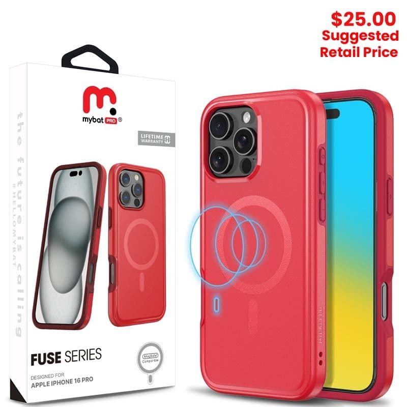 MyBat Pro - Fuse Series w/ MagSafe Case for iPhone 16 Pro (Red)