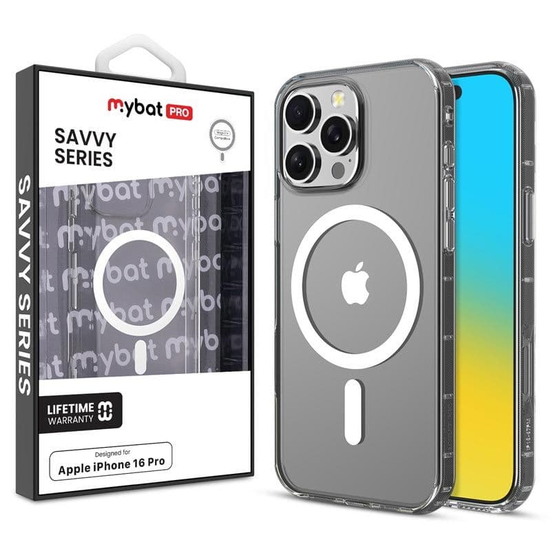 MyBat Pro - Savvy Series MagSafe Case for iPhone 16 Pro (Clear)