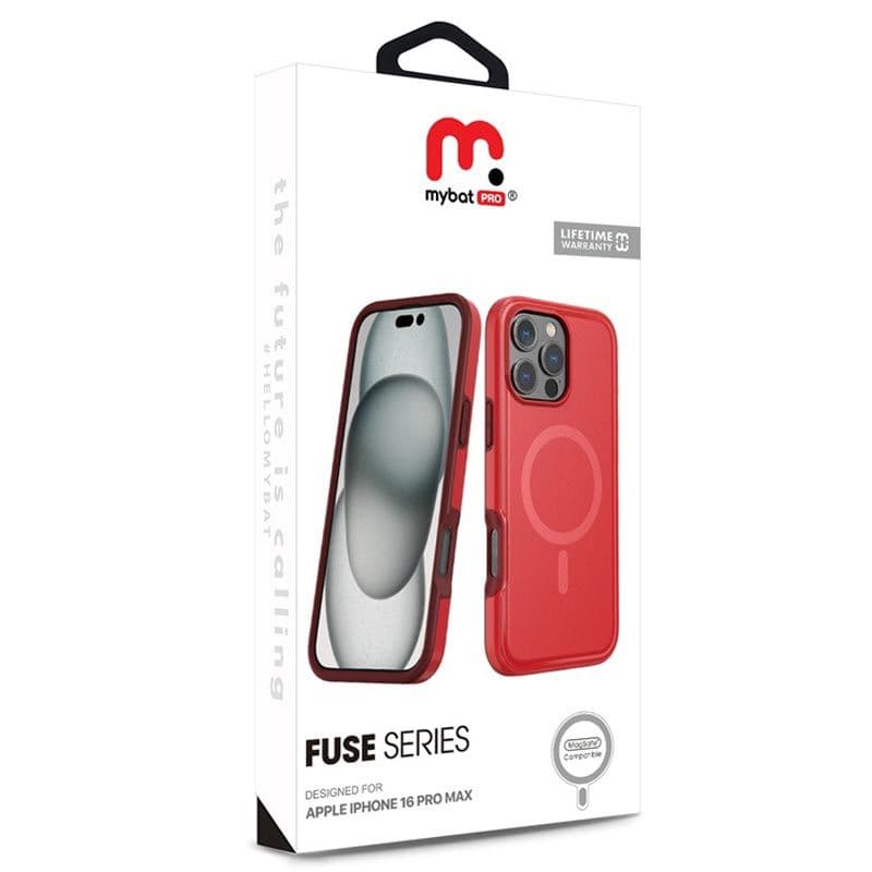MyBat Pro - Fuse Series w/ MagSafe Case for iPhone 16 Pro Max (Red)