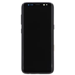 Refurbished - OLED Screen and Digitizer Assembly w/ Frame for Samsung Galaxy S8 (G950) (Midnight Black)