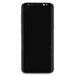 Refurbished - OLED Screen and Digitizer Assembly w/ Frame for Samsung Galaxy S8 (G950) (Coral Blue)