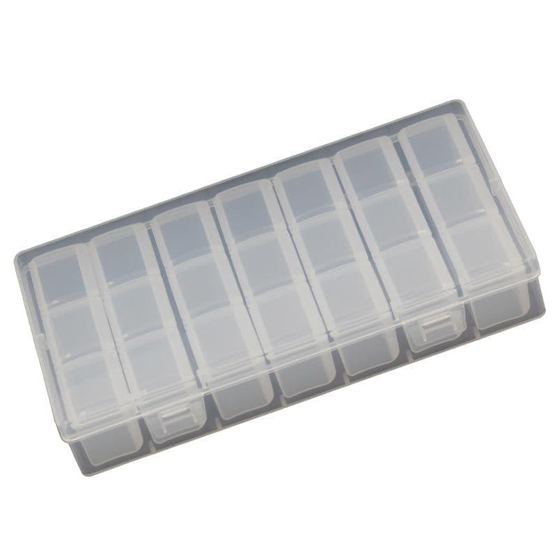 21 Grid Plastic Storage Box (Small)