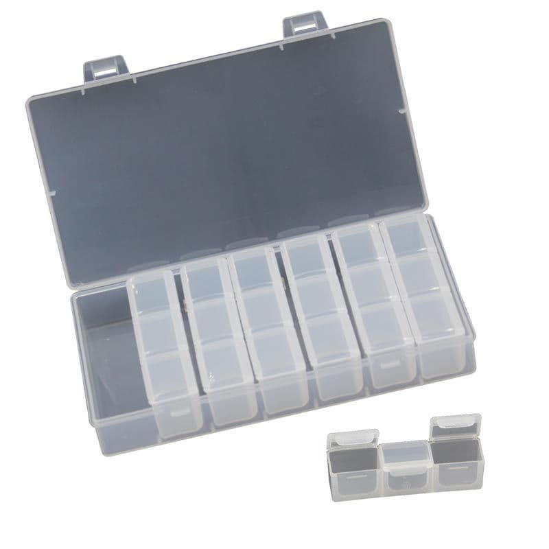 21 Grid Plastic Storage Box (Small)