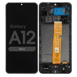 Refurbished - LCD Screen and Digitizer Assembly w/ Frame for Samsung Galaxy A12 (A125) (Black)