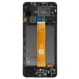 Premium - LCD Screen and Digitizer Assembly w/ Frame for Samsung Galaxy A12 (A125) (Black)