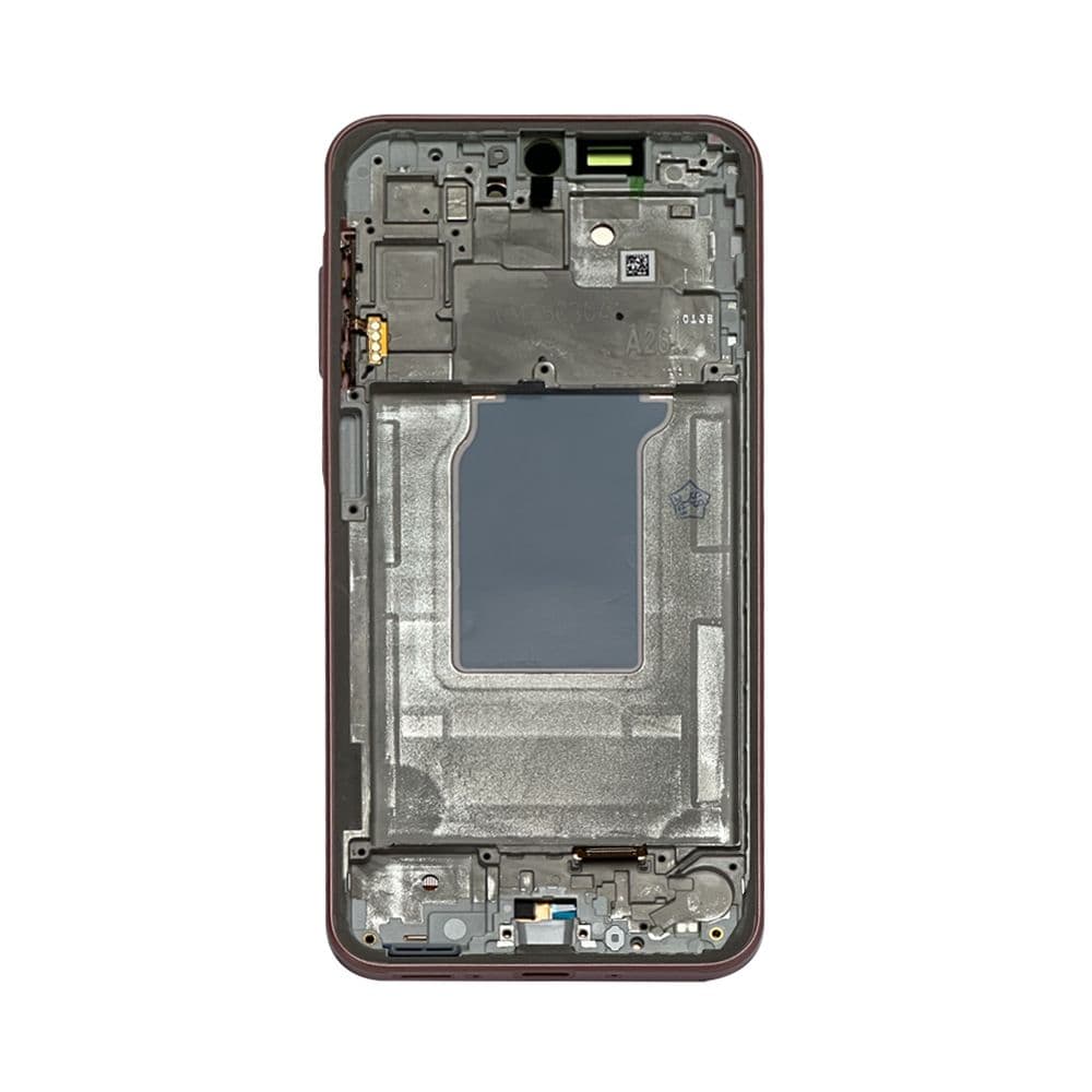 Refurbished - OLED Screen and Digitizer Assembly w/ Frame for Samsung Galaxy A26 5G (A266 / 2025) (Peach Pink) 