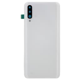 Back Cover w/ Camera Lens and Pre-Installed Adhesive for Samsung Galaxy A50 (A505) (No Logo) (White) - Injured Gadgets