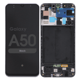 Service Pack - OLED Screen and Digitizer Assembly w/ Frame for Samsung Galaxy A50 (A505 / 2019) (international Version) (Black)
