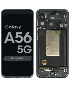 Refurbished - LCD Screen and Digitizer Assembly w/ Frame for Samsung Galaxy A56 5G (A566 / 2025) (Graphite)