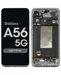 Refurbished - LCD Screen and Digitizer Assembly w/ Frame for Samsung Galaxy A56 5G (A566 / 2025) (Lightgrey)