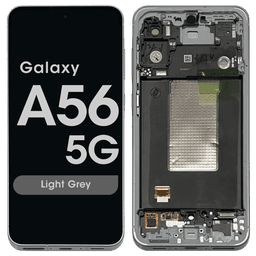 Refurbished - LCD Screen and Digitizer Assembly w/ Frame for Samsung Galaxy A56 5G (A566 / 2025) (Lightgrey)