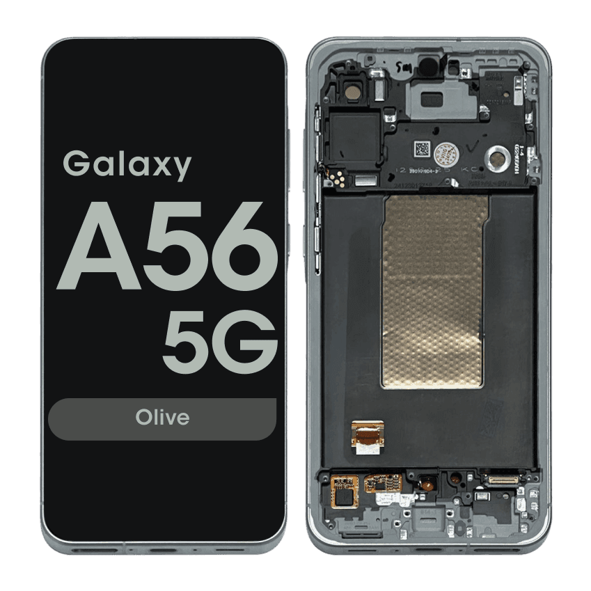 LCD Screen and Digitizer Assembly w/Frame for Samsung Galaxy A56 5G (A566 / 2025) (Olive)