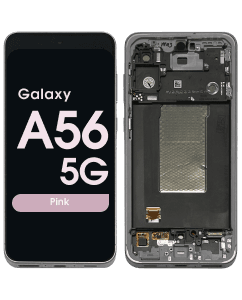 Refurbished - LCD Screen and Digitizer Assembly w/ Frame for Samsung Galaxy A56 5G (A566 / 2025) (Pink)