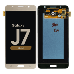 LCD Screen and Digitizer Assembly for Samsung Galaxy J7 (J710) (No Frame) (Gold)