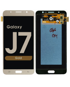 LCD Screen and Digitizer Assembly for Samsung Galaxy J7 (J710) (No Frame) (Gold)