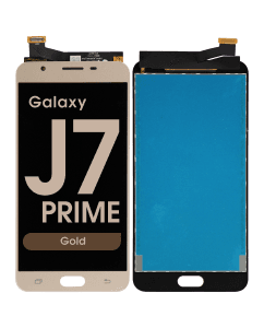 LCD Screen and Digitizer Assembly for Samsung Galaxy J7 Prime (G610) (No Frame) (Gold)